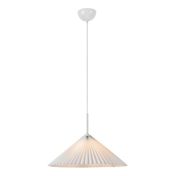 Markslöjd 108711 - Luster na sajli PLISADO 1xE27/40W/230V pr. 50 cm bijela