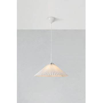 Markslöjd 108711 - Luster na sajli PLISADO 1xE27/40W/230V pr. 50 cm bijela