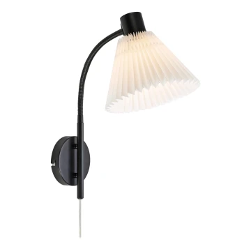 Markslöjd 108752 - Zidna lampa MIRA 1xE14/40W/230V crna/bijela