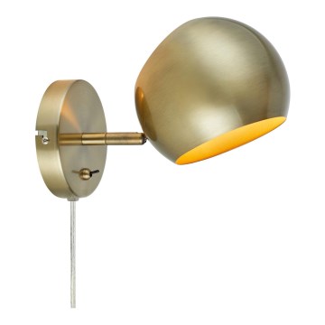 Markslöjd 108754 - Zidna lampa EDGAR 1xE14/40W/230V zlatna