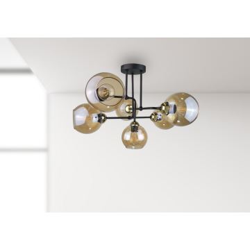 Nadgradni luster MONDE GOLD 6xE27/60W/230V