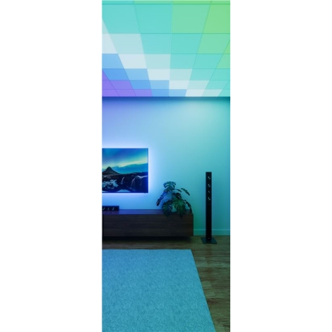 Nanoleaf - SET 3x LED RGBW Prigušiva stropna svjetiljka SKYLIGHT 1xLED/18W/230V + 2xLED/16W/230V 2700-6500K Wi-Fi