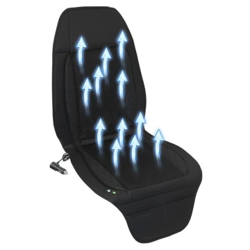 Navlaka za sjedalo s ventilacijom 10W/12V crna