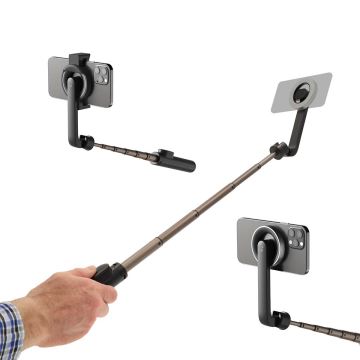 Magnetni sklopivi selfie stick 2u1 sa stalkom + daljinski upravljač