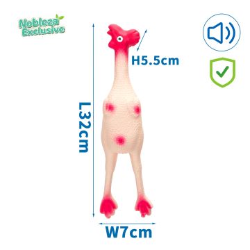 Nobleza - Igračka s piskom za pse kokoš