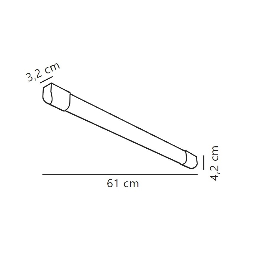 Nordlux - LED Fluorescentna svjetiljka ARLINGTON LED/10W/230V 61 cm