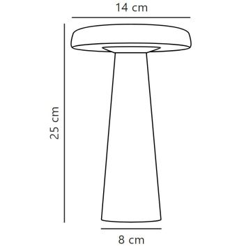 Nordlux - LED Prigušiva vanjska stolna lampa ARCELLO LED/2,8W/3,7V IP54