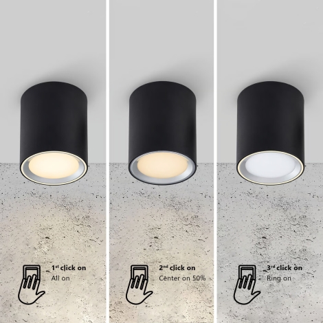 Nordlux - LED Reflektorska svjetiljka za kupaonicu LANDON LED/6,5W/230V IP44 crna