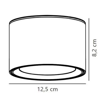 Nordlux - LED Reflektorska svjetiljka za kupaonicu LANDON LED/6,5W/230V IP44 crna