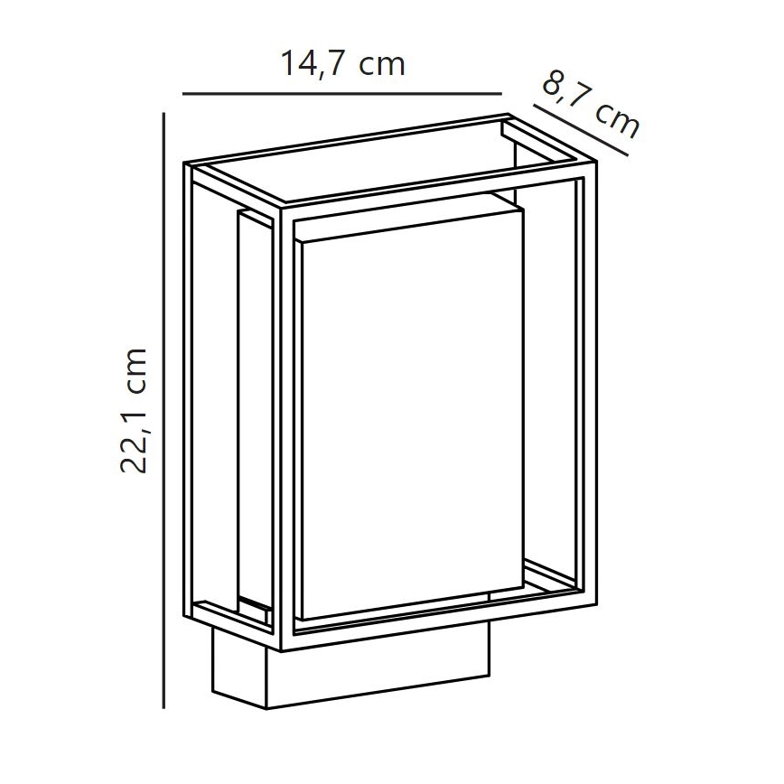 Nordlux - LED Vanjska zidna svjetiljka NESTOR LED/8W/230V IP44