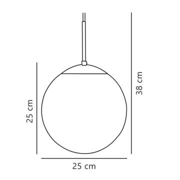 Nordlux - Luster na sajli CAFE 1xE27/25W/230V pr. 25 cm