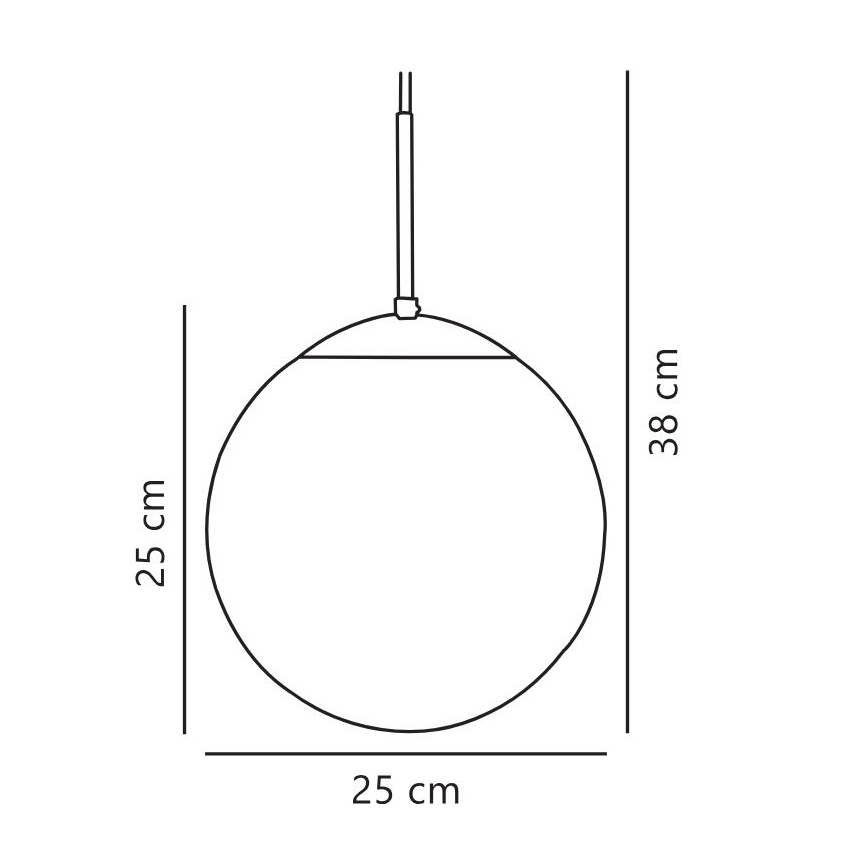 Nordlux - Luster na sajli CAFE 1xE27/25W/230V pr. 25 cm