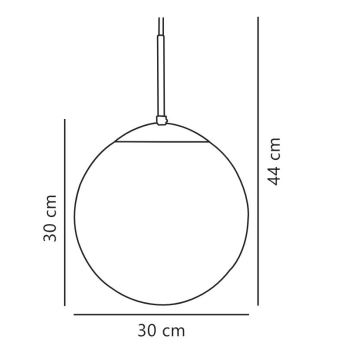 Nordlux - Luster na sajli CAFE 1xE27/25W/230V pr. 30 cm