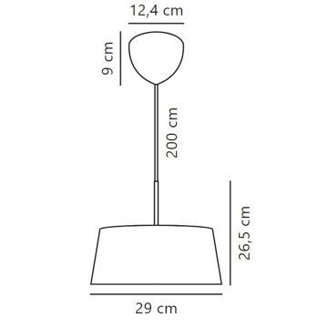 Nordlux - Luster na sajli CLASI 3xE14/10W/230V pr. 29 cm