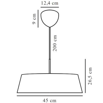 Nordlux - Luster na sajli CLASI 3xE14/15W/230V pr. 45 cm