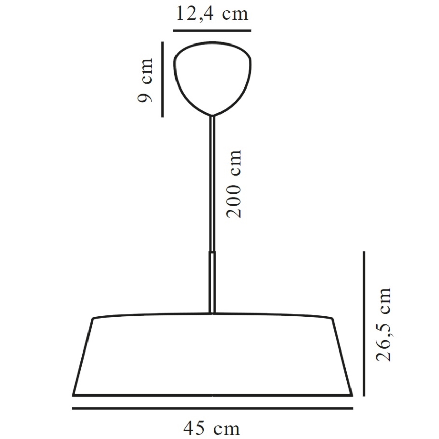 Nordlux - Luster na sajli CLASI 3xE14/15W/230V pr. 45 cm