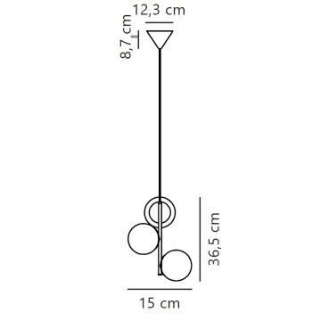 Nordlux - Luster na sajli LILLY 3xE14/40W/230V zlatna