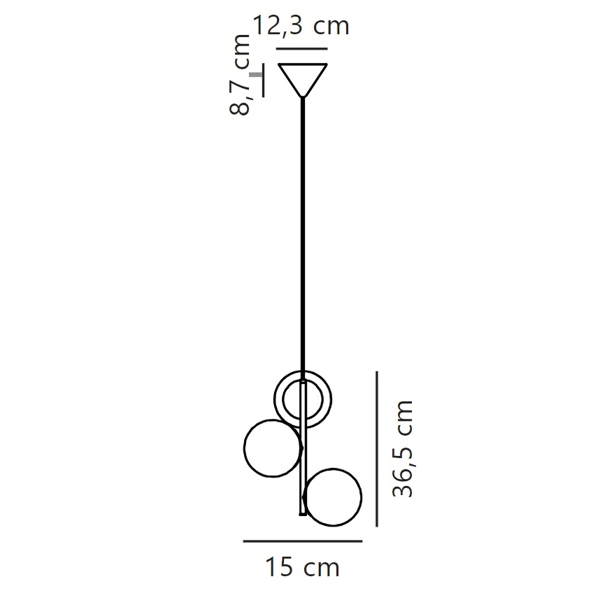 Nordlux - Luster na sajli LILLY 3xE14/40W/230V zlatna