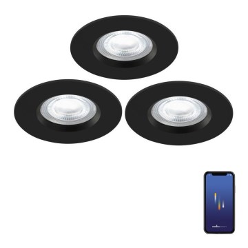 Nordlux - SET 3x LED RGB Prigušiva ugradbena svjetiljka za kupaonicu DON SMART LED/4,7W/230V 2200-6500K IP65