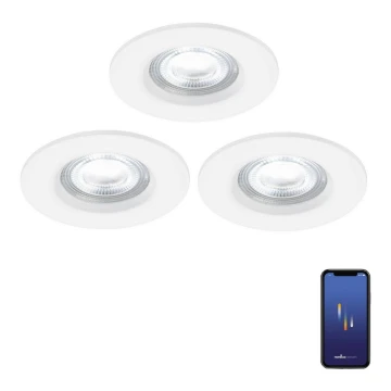 Nordlux - SET 3x LED RGB Prigušiva ugradbena svjetiljka za kupaonicu DON SMART LED/4,7W/230V 2200-6500K IP65