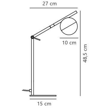 Nordlux - Stolna lampa CONTINA 1xG9/5W/230V crna