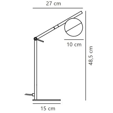 Nordlux - Stolna lampa CONTINA 1xG9/5W/230V zlatna