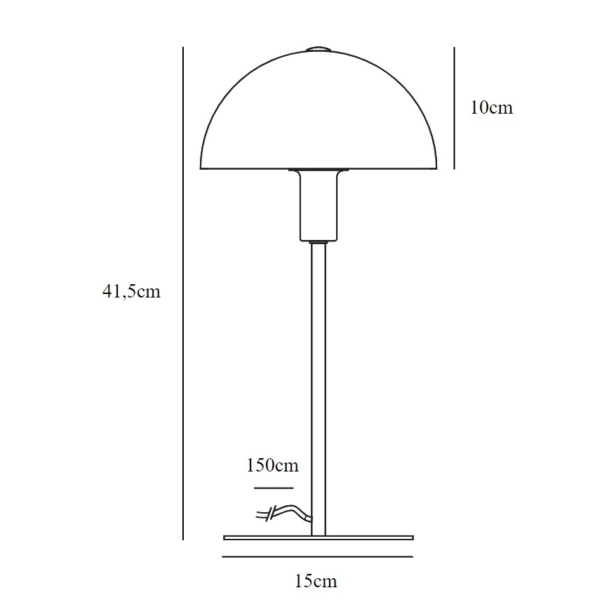 Nordlux - Stolna lampa ELLEN 1xE14/40W/230V zlatna/bijela