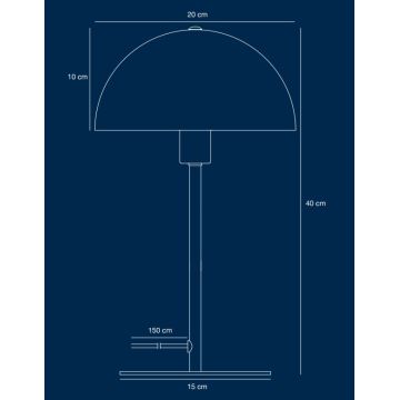 Nordlux - Stolna lampa ELLEN 1xE14/40W/230V zlatna/crna