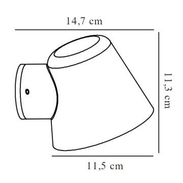 Nordlux - Vanjska zidna svjetiljka ALERIA 1xGU10/35W/230V IP44