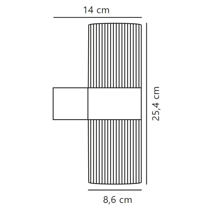 Nordlux - Vanjska zidna svjetiljka KYKLOP 2xGU10/25W/230V IP54 crna