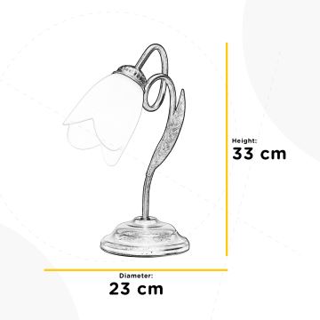 ONLI - Stolna lampa DOPPIO GIRO 1xE14/6W/230V zlatna
