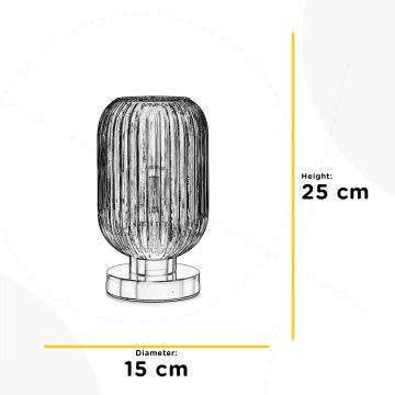 ONLI - Stolna lampa DOROTY 1xE27/22W/230V plava/zlatna