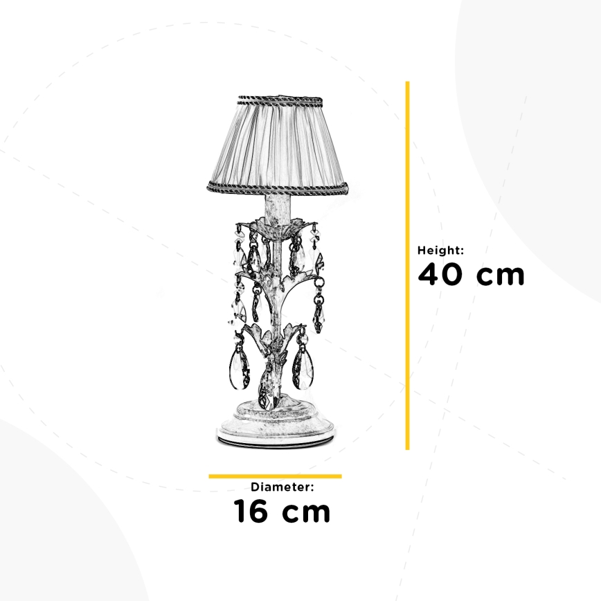 ONLI - Stolna lampa KAREN 1xE14/6W/230V zlatna