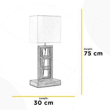 ONLI - Stolna lampa KISAR 2xE27/22W/230V