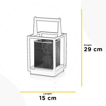 ONLI - Stolna lampa MALIK 1xE27/22W/230V 29 cm zlatna/crna