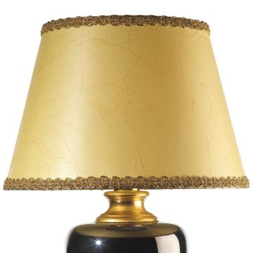 ONLI - Stolna lampa MOZART 1xE27/22W/230V crna/zlatna 75 cm