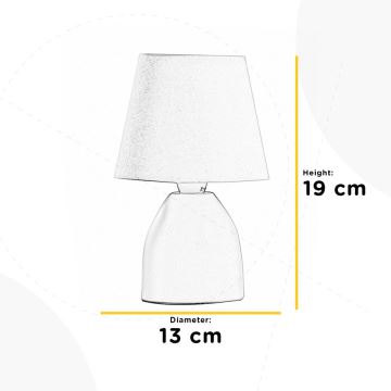 ONLI - Stolna lampa NANO 1xE14/6W/230V bijela 19 cm