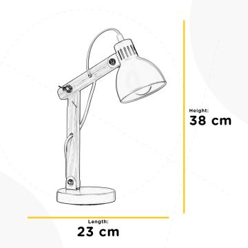 ONLI - Stolna lampa NORA 1xE14/6W/230V siva