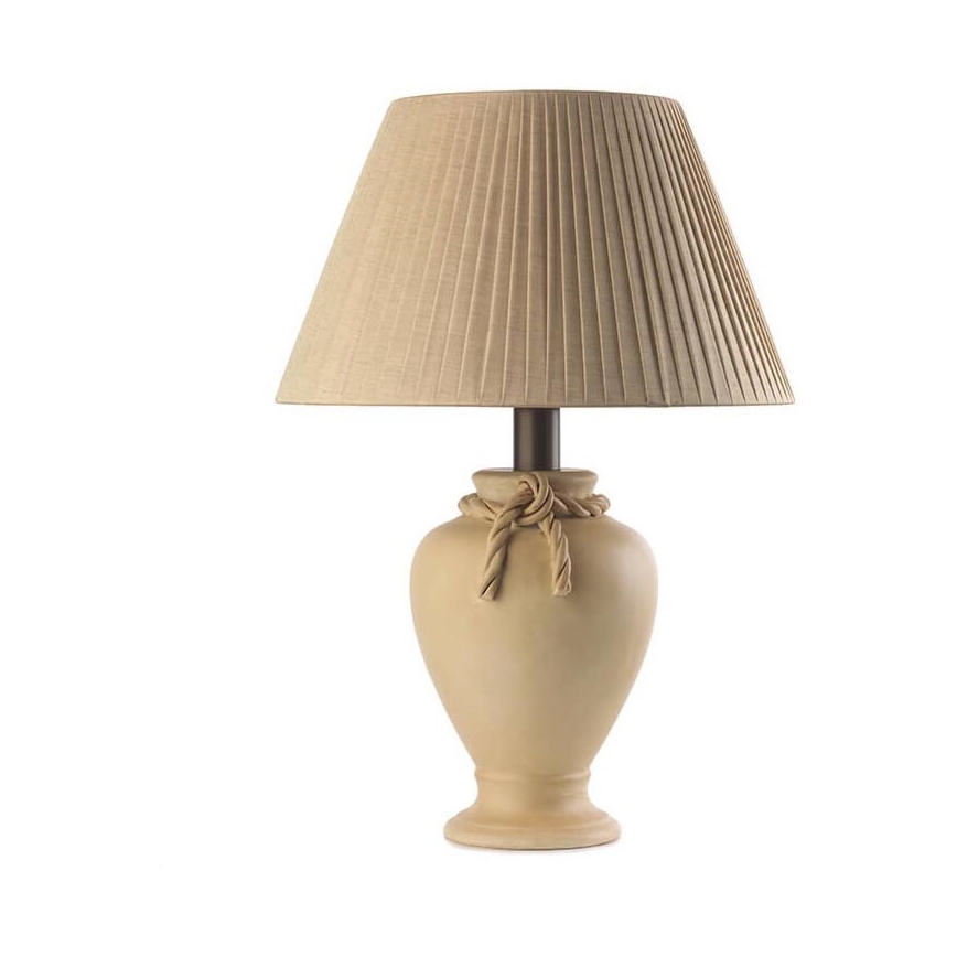 ONLI - Stolna lampa TRECCIA 1xE27/22W/230V 65 cm bež