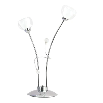 ONLI - Stolna lampa WENDY 2xE14/6W/230V 60 cm sjajni krom