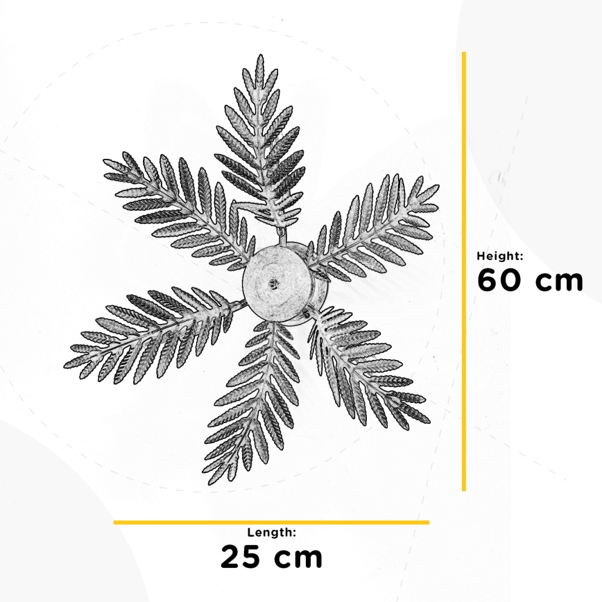 ONLI - Stropna svjetiljka FELCE 3xE14/6W/230V brončana