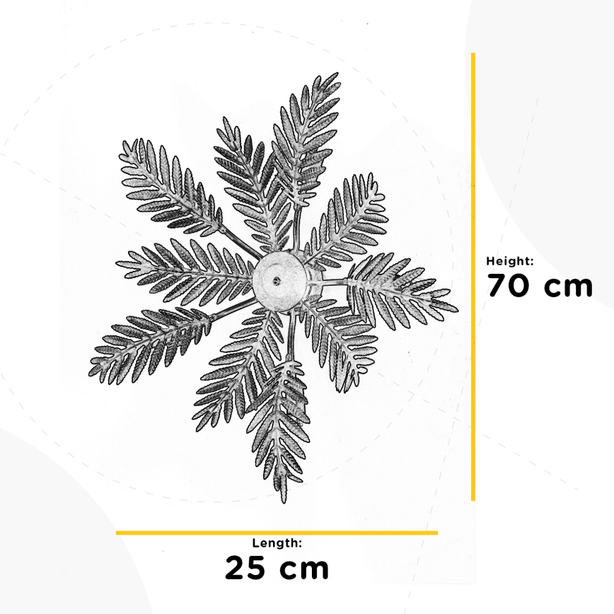 ONLI - Stropna svjetiljka FELCE 5xE14/6W/230V brončana