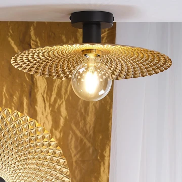 ONLI - Stropna svjetiljka GOLDEN 1xE27/22W/230V pr. 38 cm zlatna/crna
