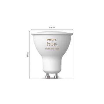 Osnovni set Philips Hue WHITE AND COLOR AMBIANCE 3xGU10/4,2W/230V 2000-6500K + uređaj za povezivanje