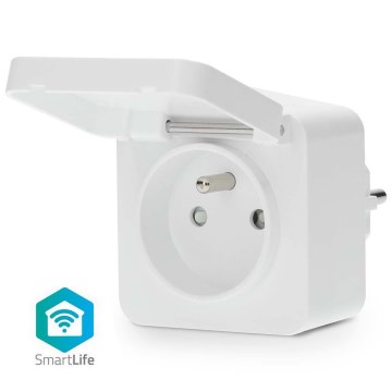 Pametna utičnica Smartlife 3680W/230V/ Tip E/16A Wi-Fi Tuya IP44