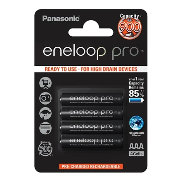 Panasonic Eneloop Pro BK-4HCDE/4BP - 4kom punjive baterije AAA Eneloop Pro NiMH/1