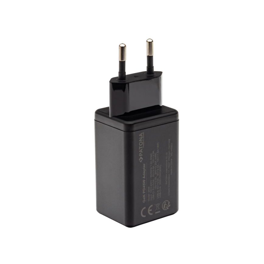 PATONA - Adapter za punjenje Power delivery 45W 1xUSB-C/1xUSB-A -PD 3.0