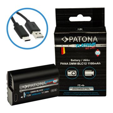 PATONA - Baterija Panasonic DMW-BLC12 1100mAh Li-Ion Platinum USB-C punjenje