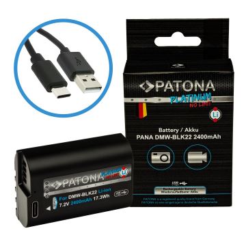 PATONA - Baterija Panasonic DMW-BLK22 2400mAh Li-Ion Platinum USB-C punjenje