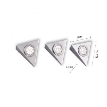 Paul Neuhaus 1119-55-3 - SET 3x LED Rasvjeta za namještaj sa senzorom HELENA LED/2,5W/230V